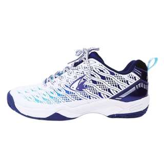 DOUBLE FISH DOUBLEFISH Slip Resistant Abrasion Resistant Low top Badminton Shoes Unisex White Blue