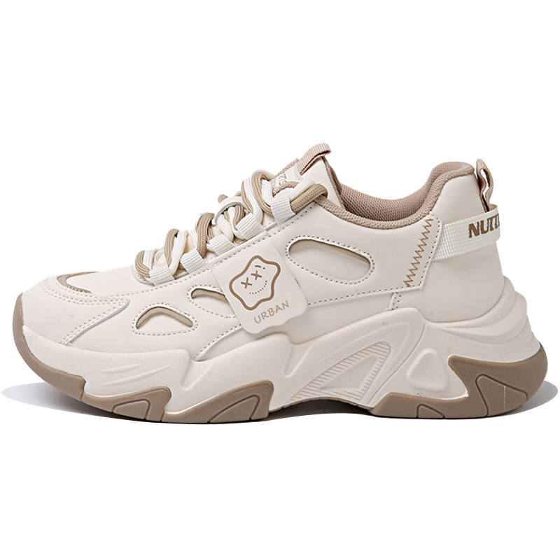 URBAN AUTHENTIC URBAN AUTHENTIC Microfiber Leather Slip Resistant Abrasion Resistant Coverage Low top Chunky Sneakers Women's