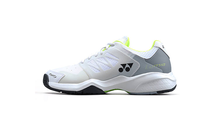 YONEX Lu Slip Resistant Abrasion Resistant Low top Tennis Shoes Unisex White Lime