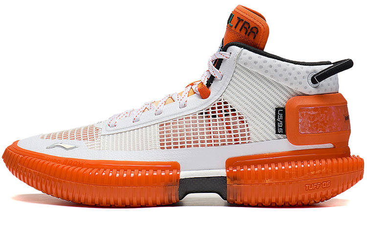 Li-Ning LiNing Badfive 3 Ultra Cushioning Support Lightweight Rebound Mid top Basketball Shoes Men's Standard White