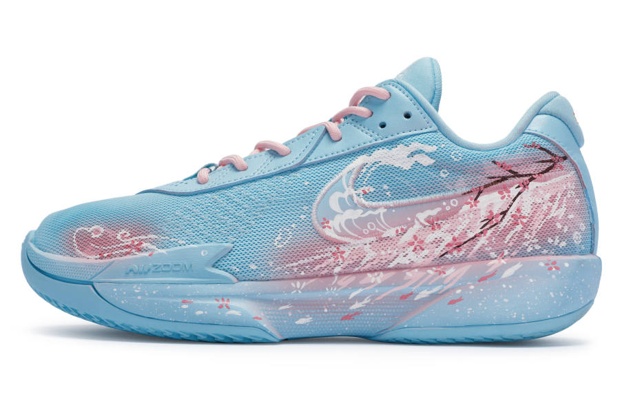 Nike Nike Air Zoom G.T. Cut Academy 811 Manufacturing, Spring Sakura Into The Sea Low top Basketball Shoes Unisex Blue Pink
