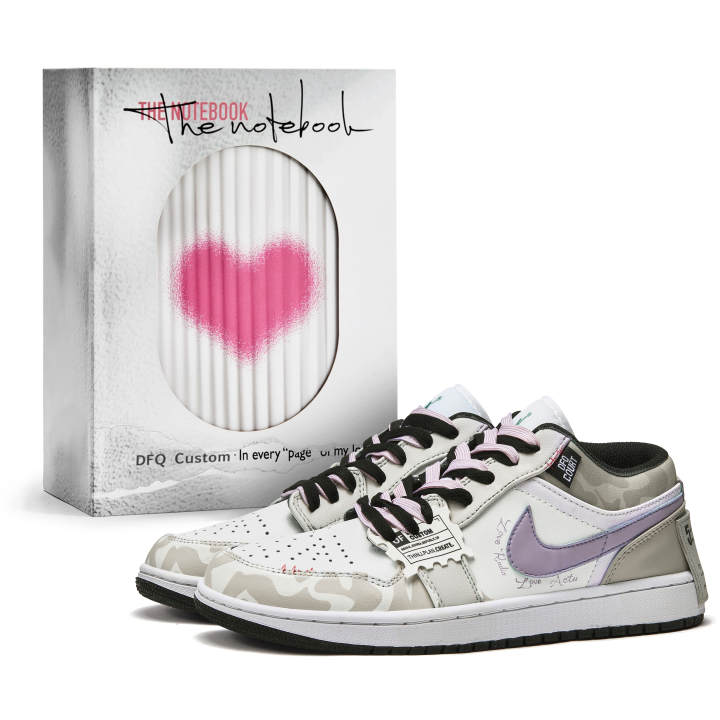 Jordan Jordan Air Jordan 1 Da Vinci Custom, Box, Confession Book, Take Your Time Slip Resistant Abrasion Resistant