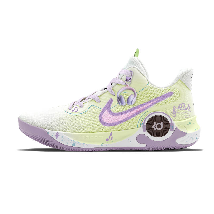 Nike Nike KD Trey 5 IX Vintage Basketball Shoes Men's Mid Top White/Green/Purple