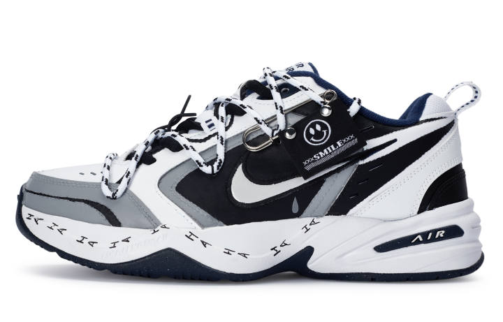Nike Nike Air Monarch 4 811 Manufacturing, Black And White, Sardonic Smile