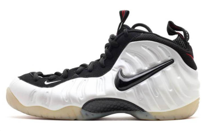 Nike Nike Foamposite Pro Pearl Mid top Basketball Shoes Men's Black White