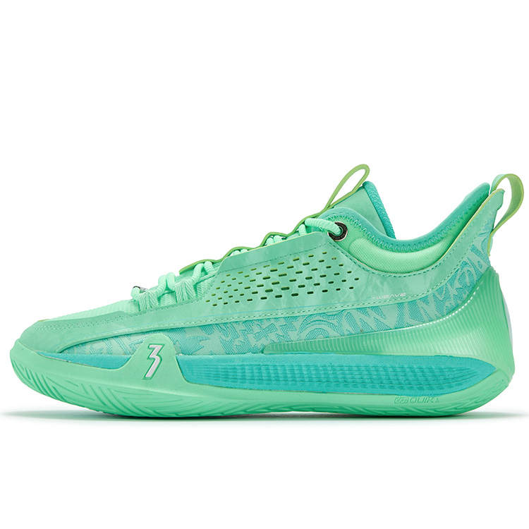 361° Zen 7 Cushioning Coverage Abrasion Resistant Slip Resistant Low top Basketball Shoes Men's Jelly Mint