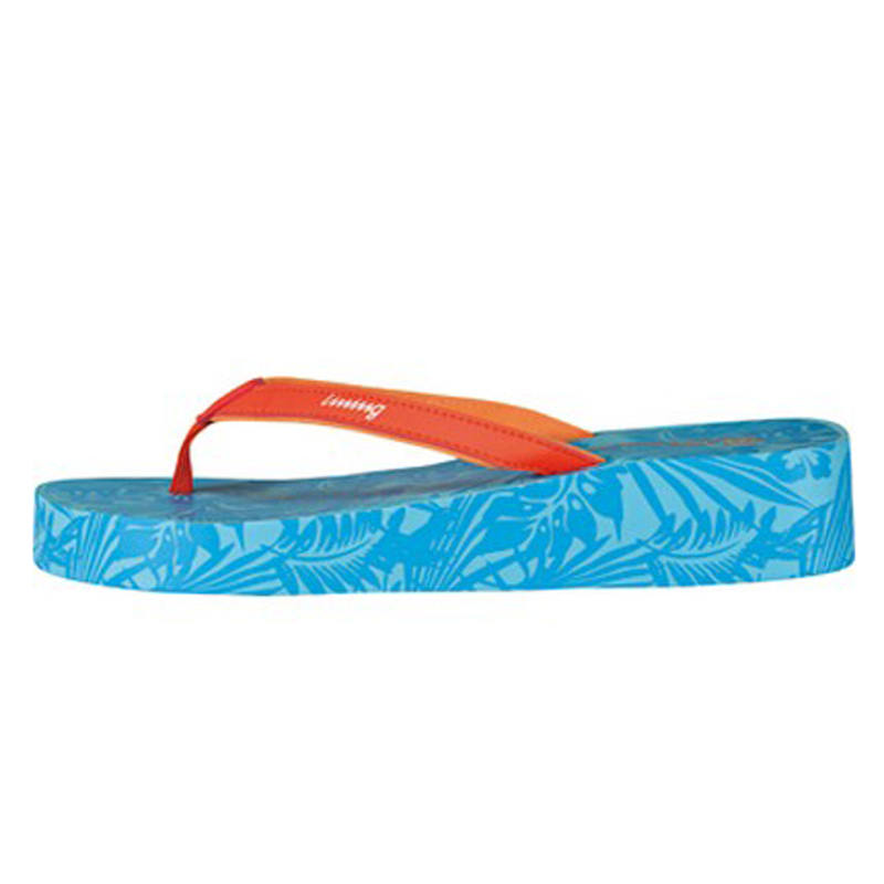 Li-Ning Li Ning Abrasion Resistant Quiet Flip Flops Women's Blue Orange