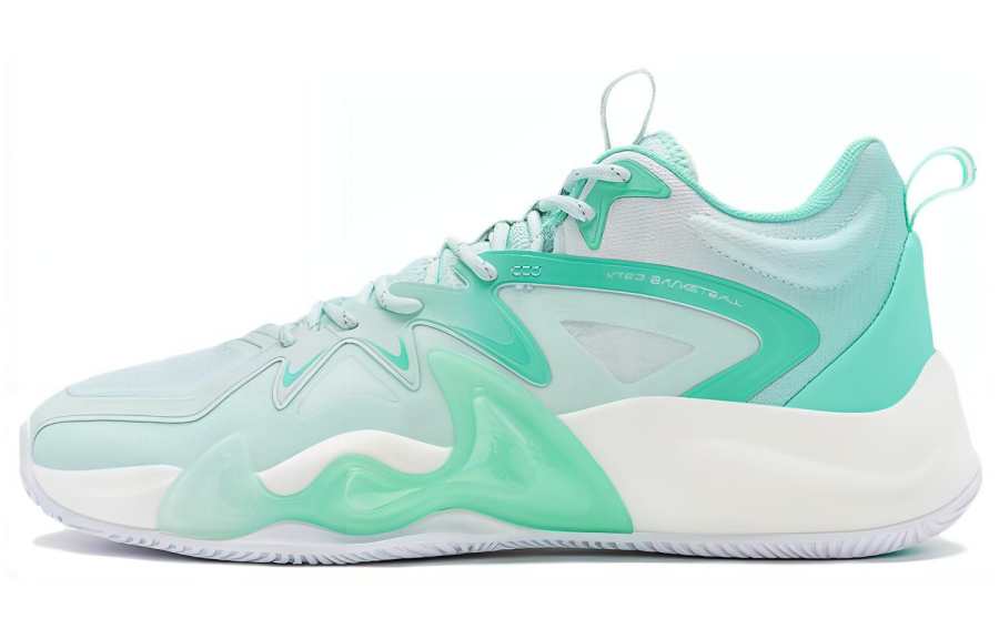 XTEP War Dog 3.5SE Cushioning Slip Resistant Abrasion Resistant Low top Basketball Shoes Men's Foam Green