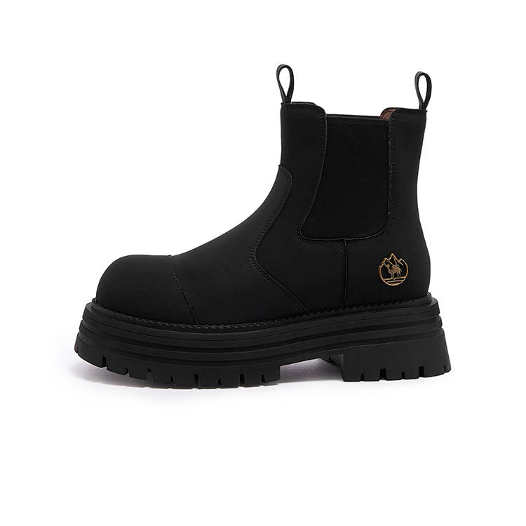 CAMEL CAMEL Chelsea Boots Women's Black/Earth Yellow