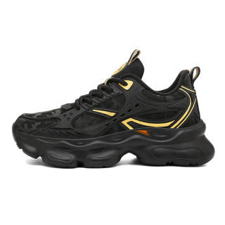 JINLAIKE Cushioning Slip Resistant Abrasion Resistant Low top Chunky Sneakers Unisex
