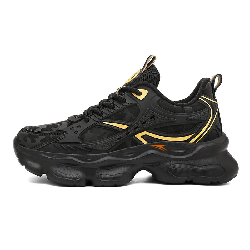 JINLAIKE Cushioning Slip Resistant Abrasion Resistant Low top Chunky Sneakers Unisex