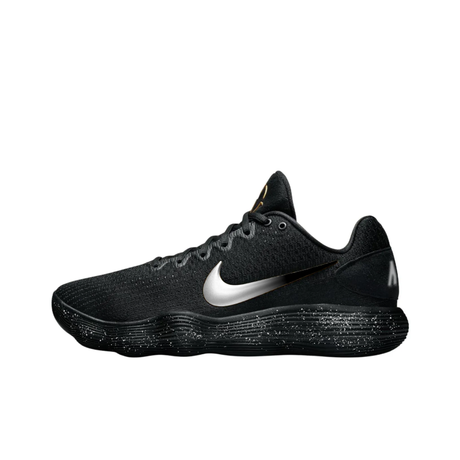 Nike Nike Hyperdunk 2017 Silver Galaxy Abrasion Resistant Low top Basketball Shoes Unisex Black