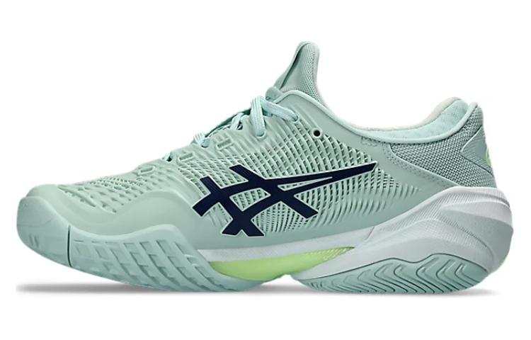 ASICS Court FF 3 Comfortable Round Toe Low top Tennis Shoes Women's Gray Green