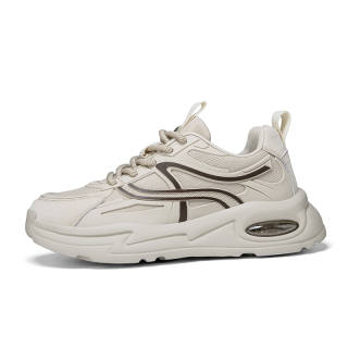HUANWEI Cushioning Slip Resistant Abrasion Resistant Low top Chunky Sneakers Men's