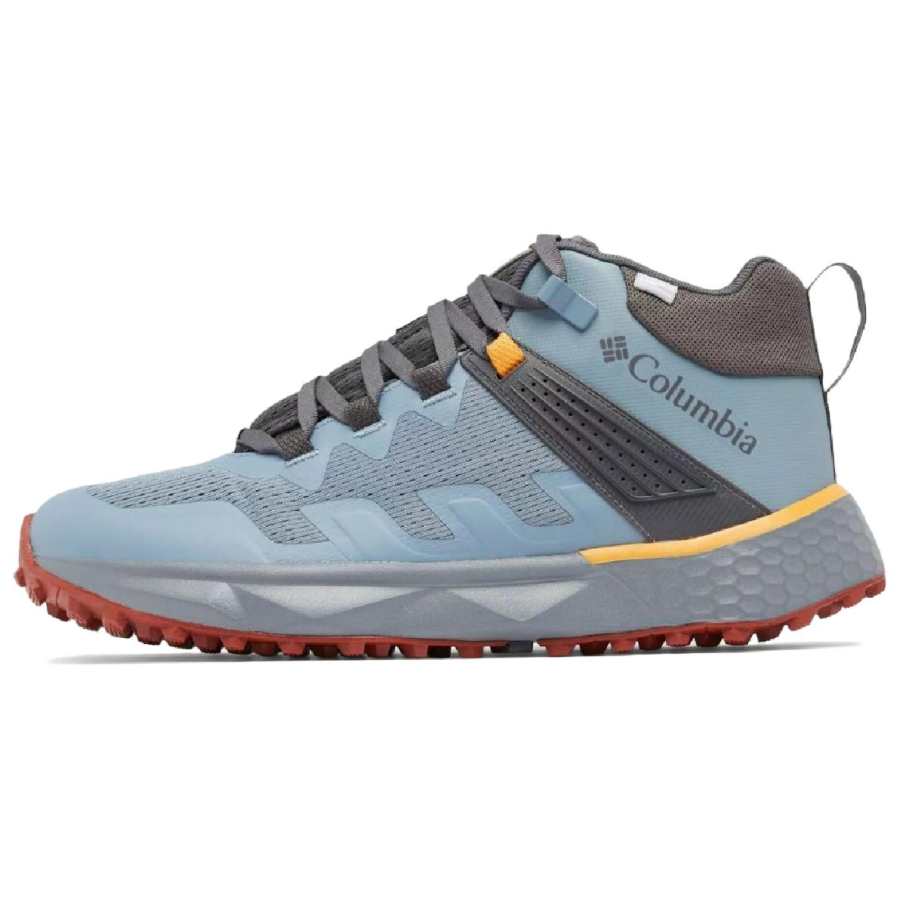 Columbia Facet 75 Cushioning Abrasion Resistant Mid top Mountaineering & Hiking Shoes Men's Blue Gray Yellow