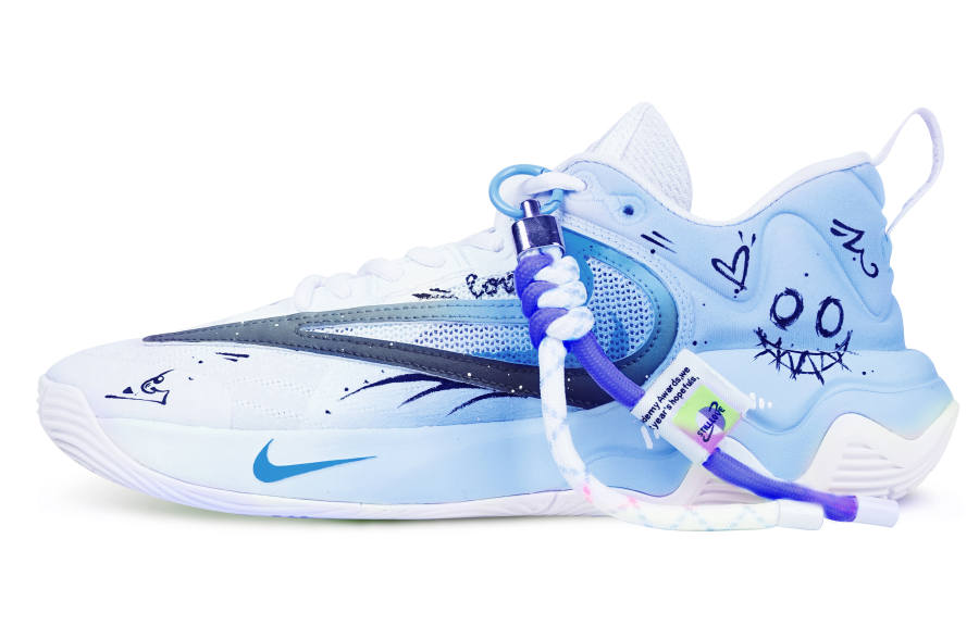 Nike Nike Giannis Immortality Breathable Moisture Wicking Quick Dry Low top Basketball Shoes Men's Sky Blue