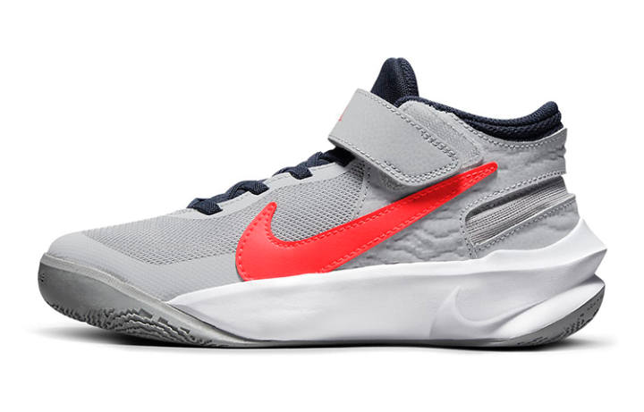 Nike Nike Team Hustle D 10 FlyEase 'Gray Red' GS
