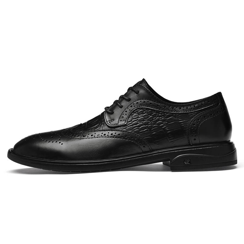 PAIBLOKS Top Grain Cow Leather Men's Casual Shoes Men's