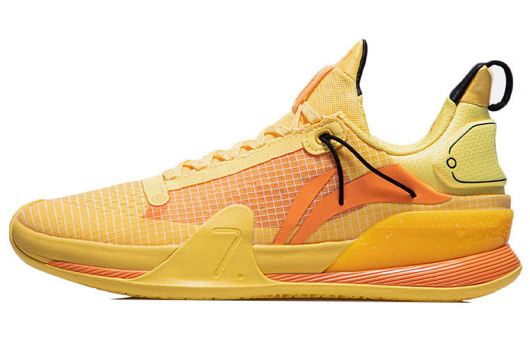 Li-Ning Li Ning Speed 7 Premium Cushioning Slip Resistant Abrasion Resistant Low top Basketball Shoes Men's Yellow