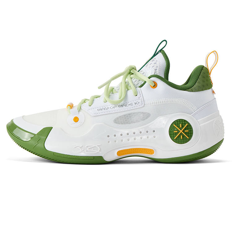 Li-Ning Li Ning Low top Basketball Shoes Men's White Green
