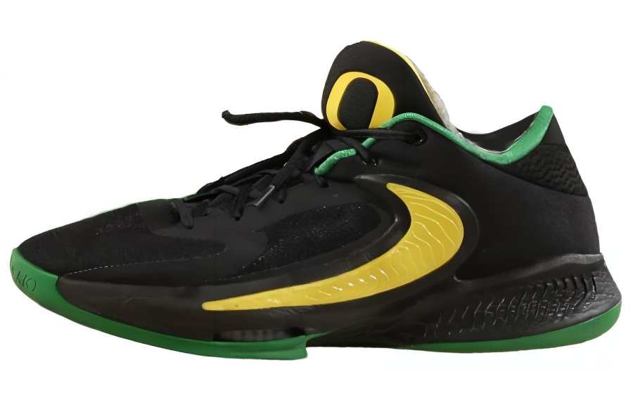 Nike Nike Freak 4 Zoom 'Oregon' Letter Bro 4 Oregon Abrasion Resistant Breathable Low top Basketball Shoes Men's
