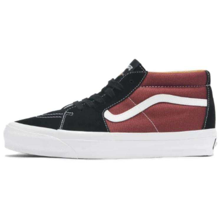 Vans Sk8 Premium Vans-Mid 83 'Black Russet Maroon'