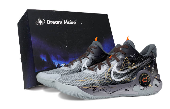Nike Nike KD Trey 5 IX Basketball Shoes Unisex Mid Top Black/Gold/Gray