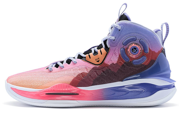 XTEP Wind Style 2 High top Basketball Shoes Men's Pink Purple