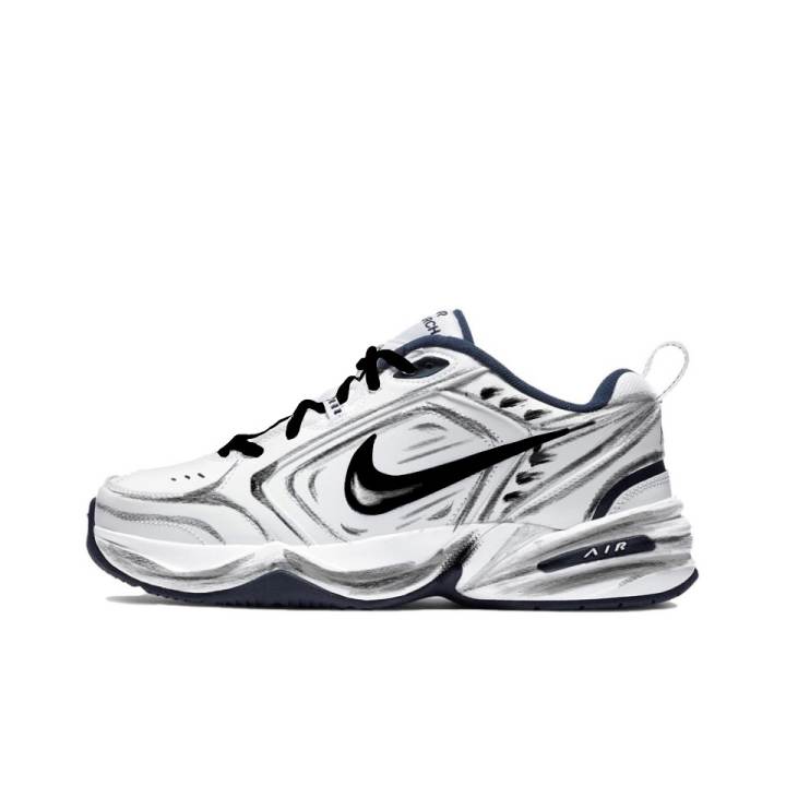 Nike Nike Air Monarch 4 Chunky Sneakers Unisex Low Top Black, White