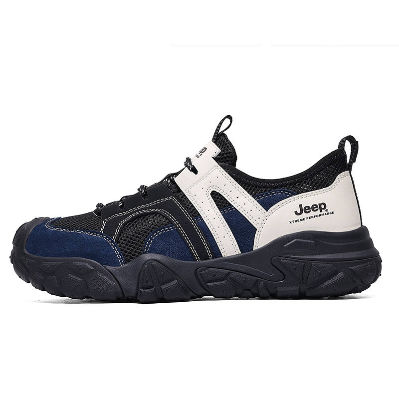 Jeep Low top Hiking Shoes Men's Black Blue