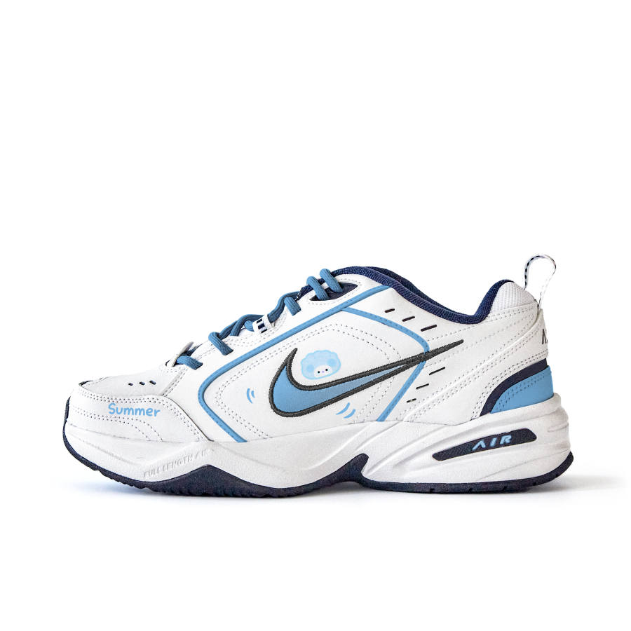 Nike Nike Air Monarch 4 Slip Resistant Abrasion Resistant Low top Chunky Sneakers Unisex White