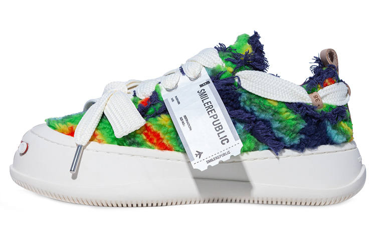 SMILEREPUBLIC Abrasion Resistant Low top Canvas Shoes Unisex Blue Green