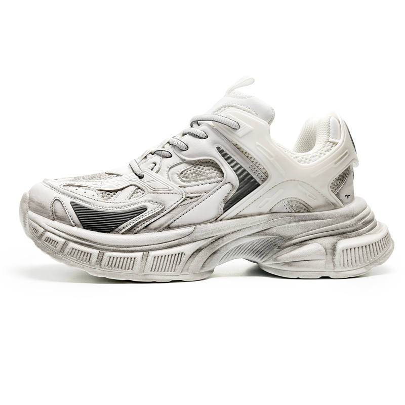 BAOZAOGONGYANG Height Increasing Abrasion Resistant Breathable Slip Resistant Chunky Sneakers Unisex