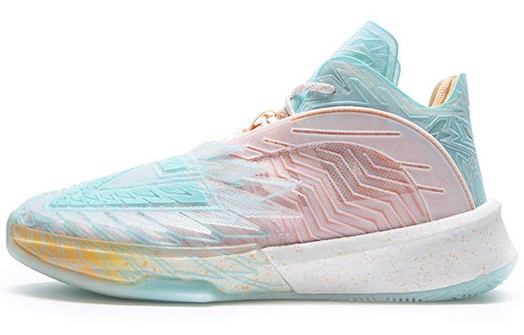 PEAK SOLE x PEAK Grand Triangle Slip Resistant, Abrasion Resistant, Cushioning, Coverage Mid top Basketball Shoes Unisex
