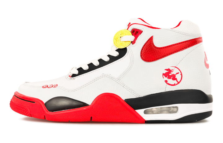 Nike Nike Flight Legacy Mid top Vintage Basketball Shoes Unisex Red White