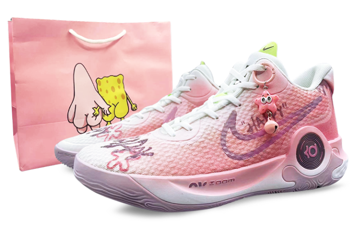 Nike Nike KD Trey 5 Slip Resistant Mid top Basketball Shoes Unisex Pink