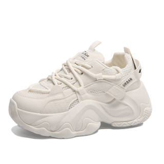 URBAN AUTHENTIC Slip Resistant, Abrasion Resistant, Breathable, Height Increasing Low top Chunky Sneakers Women's