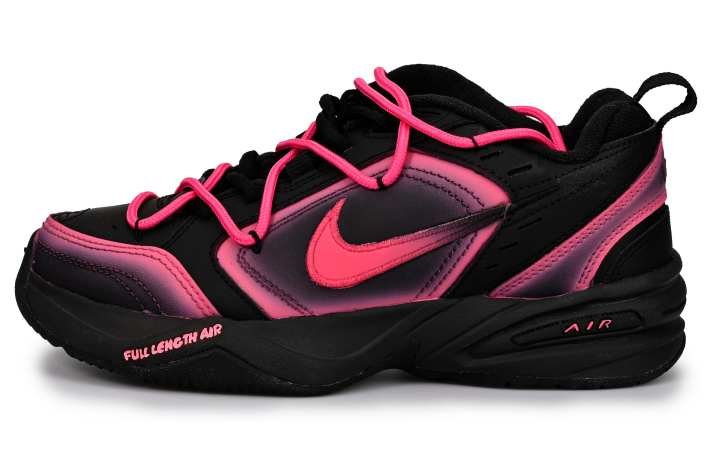 Nike Nike Air Monarch 4 Breathable Moisture Wicking Low top Chunky Sneakers Unisex Black Pink