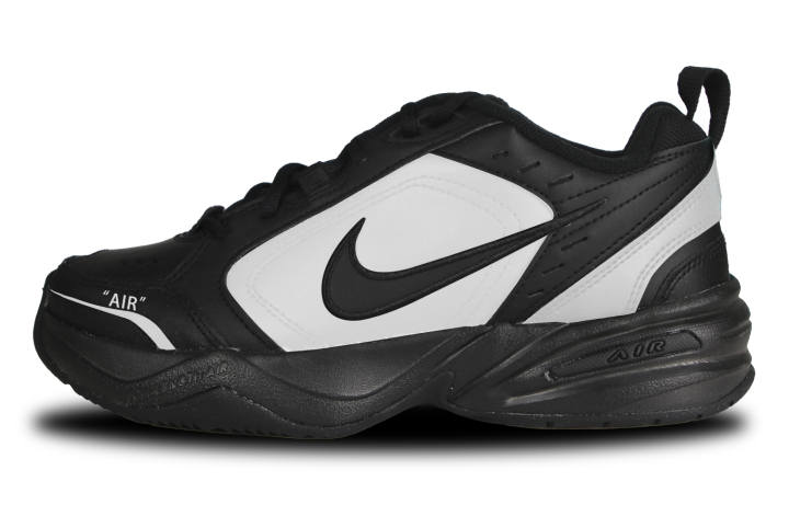 Nike Nike Air Monarch 4 Slip Resistant And Abrasion Resistant Coverage Low top Chunky Sneakers Unisex Black White