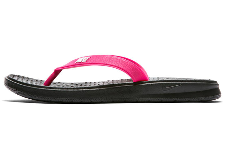 Nike Nike Solar Thong Black White Vivid Pink Women's
