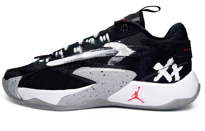 Jordan Jordan Luka 2 Low top Basketball Shoes Unisex Black White
