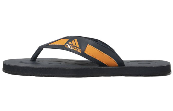 Adidas Adidas Slalon Slippers Comfortable Rubber Sole Slip Resistant Slide Slippers Men's Black