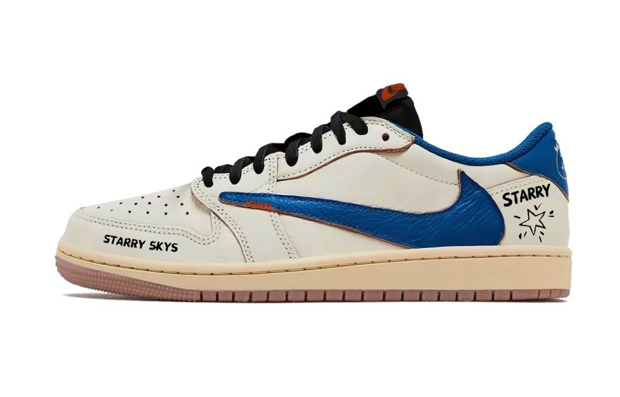 Jordan Travis Scott x Jordan Air Jordan 1 Travis Scott X AJ1 Collaboration 7.0 Cushioning Low top