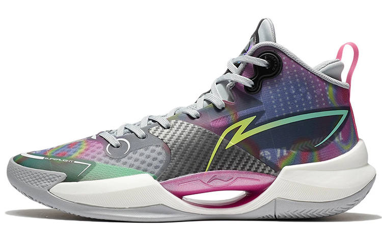 Li-Ning Li Ning Basketball Shoes Men's Mid Top Brick Gray