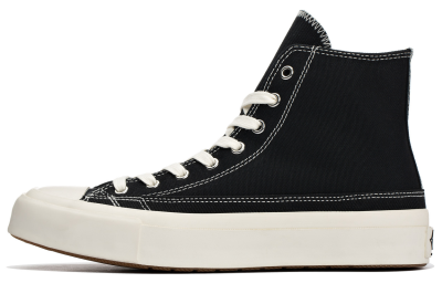 ATAW Canvas Shoes Unisex High Top Black/White