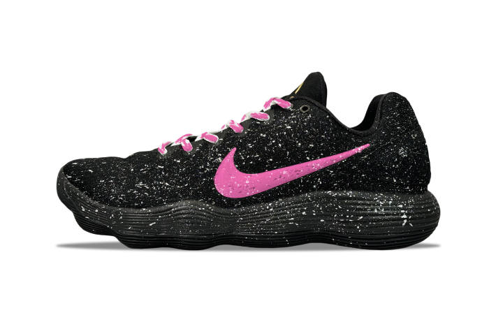 Nike Nike Hyperdunk 2017 YDCC Galaxy Baby's Breath Abrasion Resistant Low top Basketball Shoes Unisex Black Pink