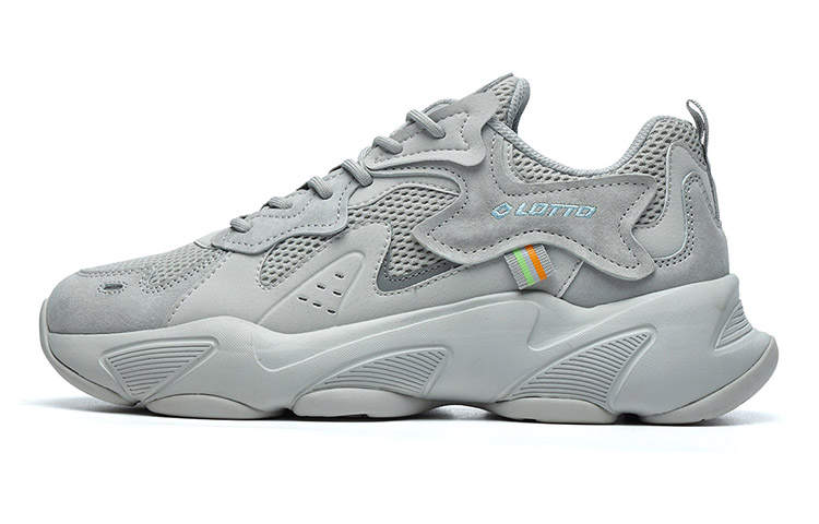 LOTTO Crocodile Teeth Low top Chunky Sneakers Men's Glacier Gray