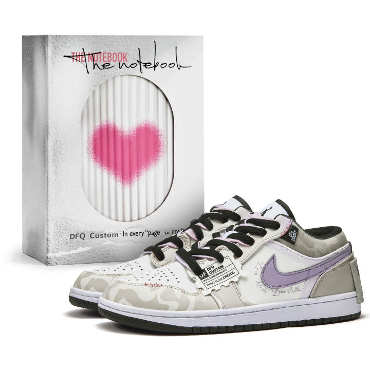 Jordan Jordan Air Jordan 1 Da Vinci Custom, Box, Slow Love Confession Book Slip Resistant Abrasion Resistant
