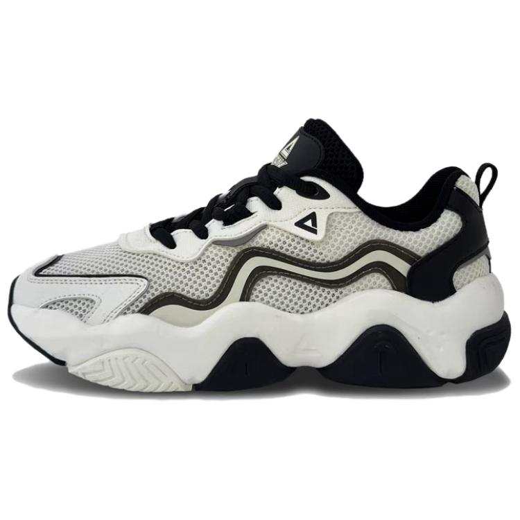 PEAK Abrasion Resistant Breathable Low top Chunky Sneakers Women's Beige White Black