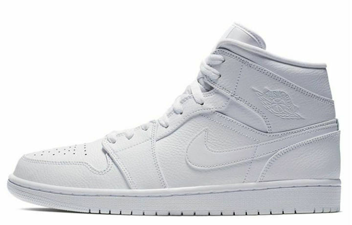 Jordan Air Jordan 1 Mid 'Triple White 2019'